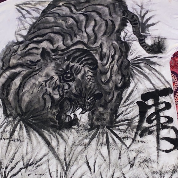 Vintage 80s Hand Drawn Kung-Fu legends T-shirt. Size L. See measurements. 19x30 - Picture 12 of 16